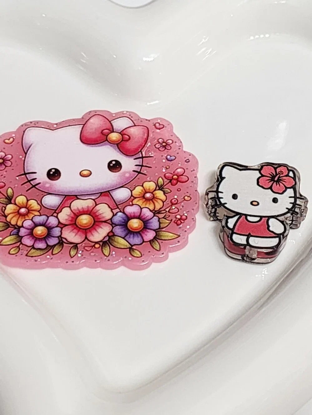 Cat Flatback Focal Bead Badge Keychain Crafts Flats Planar Beaded Pen Magnet